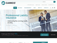 Tablet Screenshot of camico.com